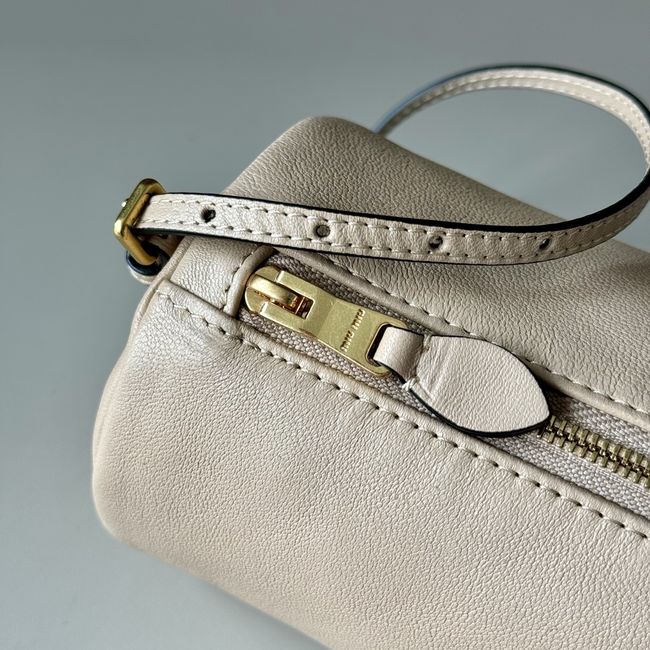 MIUMIU Tote Shoulder Handbag Velvet 5NE851 Ivory MIUMIU Tote Shoulder Handbag Velvet 5NE851 Ivory