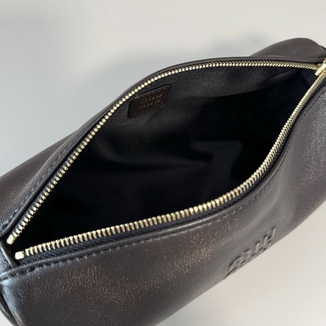 MIUMIU Tote Shoulder Handbag sheepskin 5NE851 Coffee MIUMIU Tote Shoulder Handbag sheepskin 5NE851 Coffee