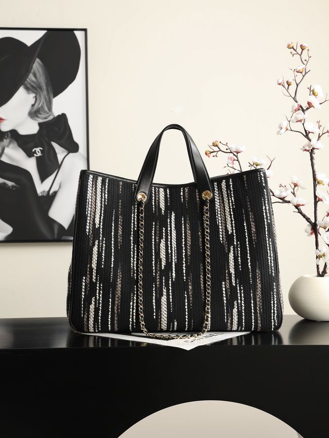 Chanel Large Shopping Bag AS6201 black Chanel Large Shopping Bag AS6201 black