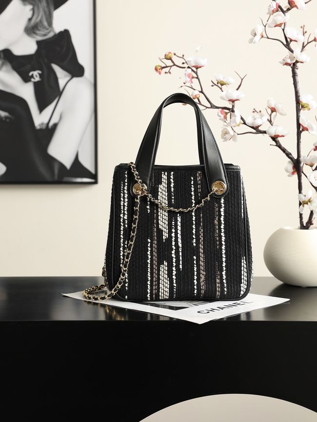 Chanel Mini Shopping Bag AS6199 black Chanel Mini Shopping Bag AS6199 black