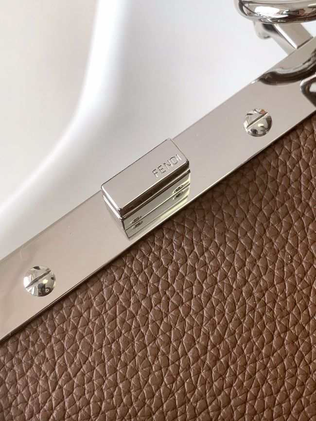 FENDI Peekaboo ISeeU Petite bag 8BN335A dark brown