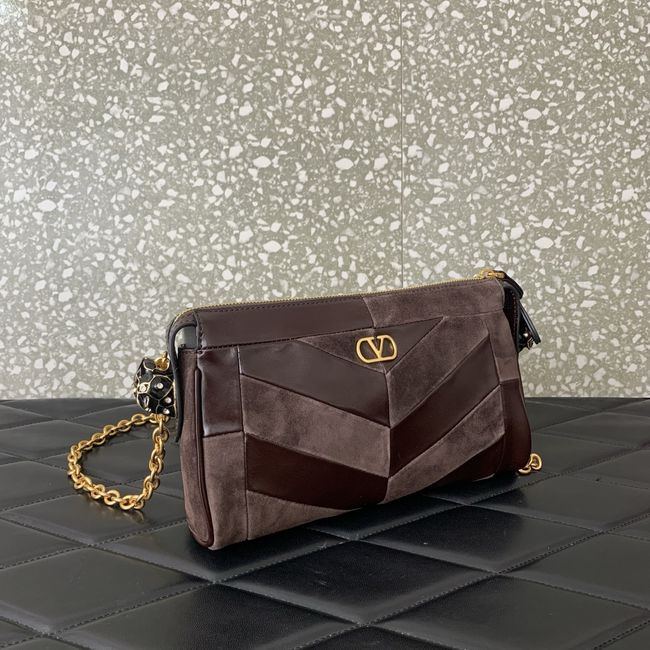 VALENTINO PANTHEA Small bag WB0S99 dark brown