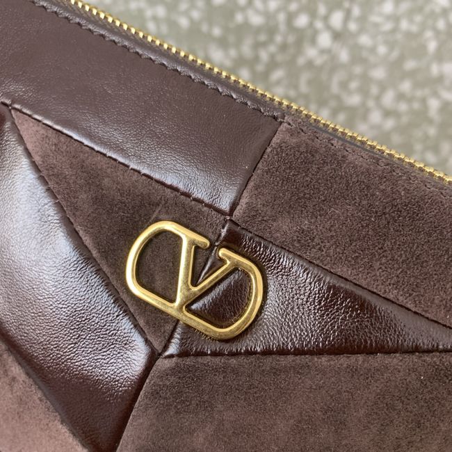 VALENTINO PANTHEA Small bag WB0S99 dark brown