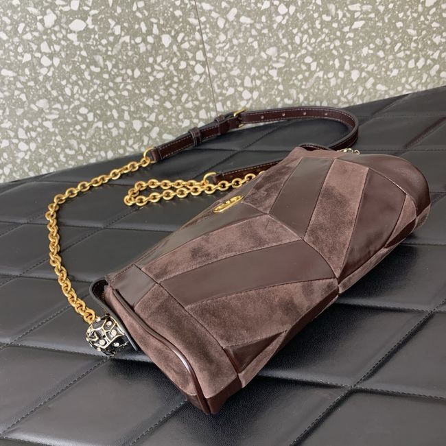 VALENTINO PANTHEA Small bag WB0S99 dark brown