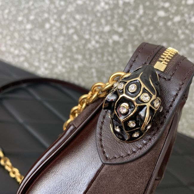 VALENTINO PANTHEA Small bag WB0S99 dark brown