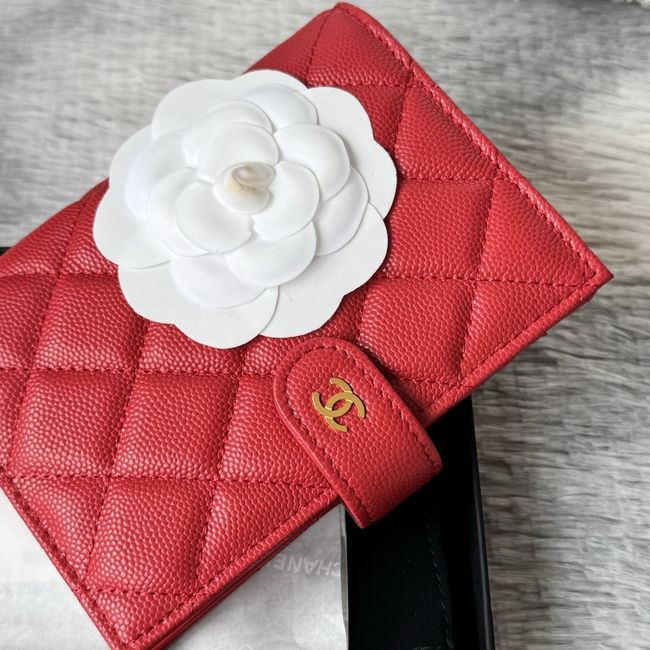 Chanel Passport Holder AP3196 red