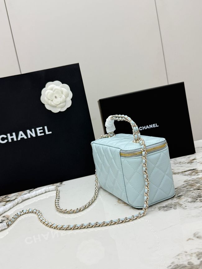 Chanel Vanity with Chain AP5182 light blue Chanel Vanity with Chain AP5182 light blue