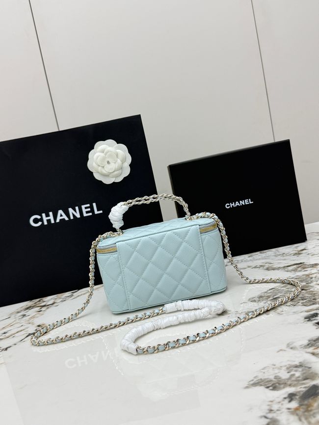 Chanel Vanity with Chain AP5182 light blue Chanel Vanity with Chain AP5182 light blue
