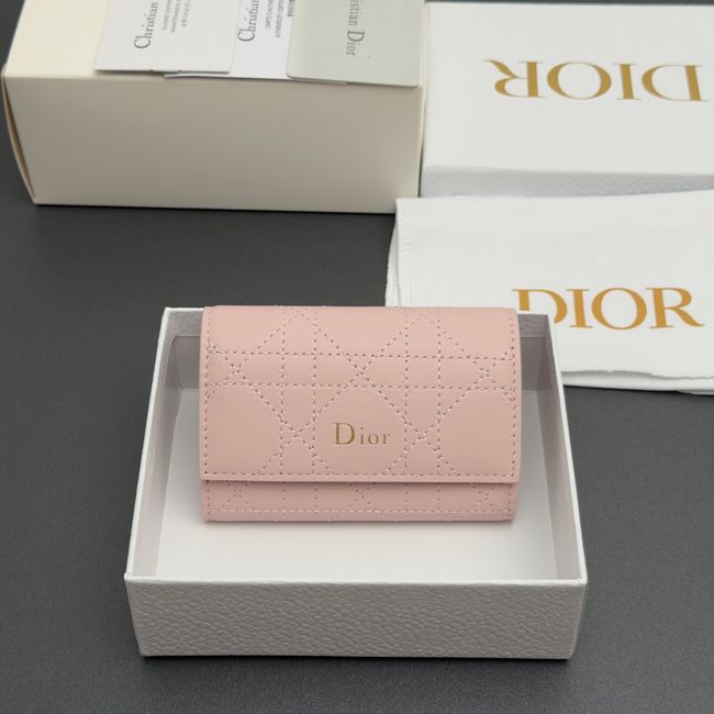 Lady Dior Dahlia Wallet S4602 pink Lady Dior Dahlia Wallet S4602 pink