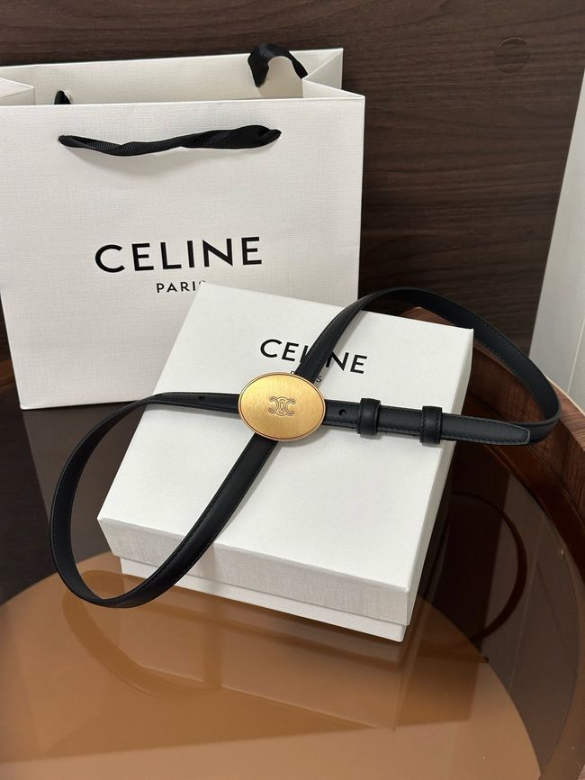 Celine Ellipse Belt 13 IN Taurillon Leather 10673 BLACK Celine Ellipse Belt 13 IN Taurillon Leather 10673 BLACK