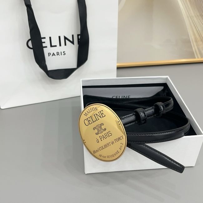 Celine LITTLE MAISON CELINE BELT IN TAURILLON LEATHER 18MM HO5705 Celine LITTLE MAISON CELINE BELT IN TAURILLON LEATHER 18MM HO5705