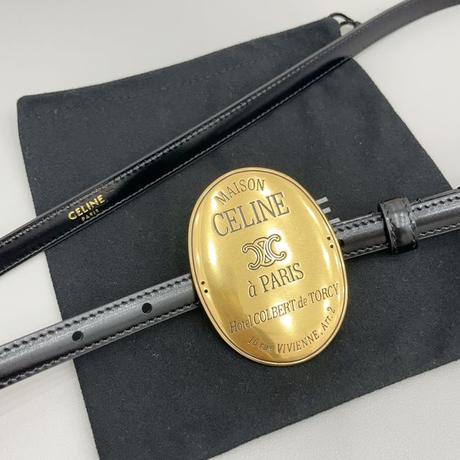 Celine LITTLE MAISON CELINE BELT IN TAURILLON LEATHER 18MM HO5705 Celine LITTLE MAISON CELINE BELT IN TAURILLON LEATHER 18MM HO5705
