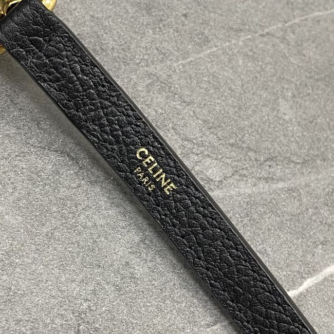 CELINE FLAIR IN GRAINED CALFSKIN L10BF5 CREAMY black CELINE FLAIR IN GRAINED CALFSKIN L10BF5 CREAMY black