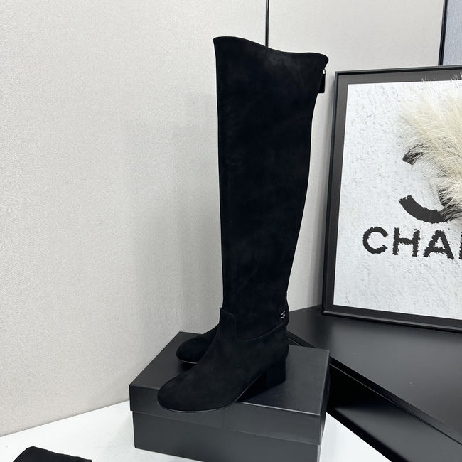 Chanel Calf Boots Suede 95411-1