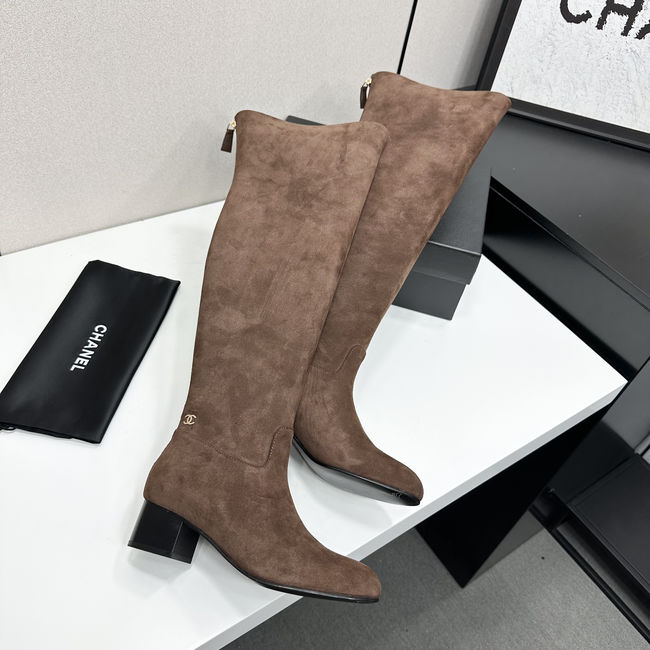Chanel Calf Boots Suede 95411-3