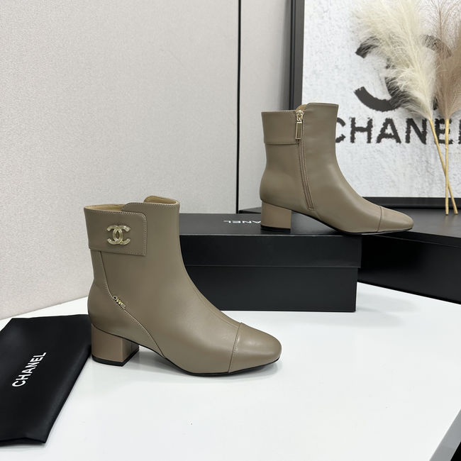 Chanel Mid-Calf Boots Shiny Calfskin 95408-2