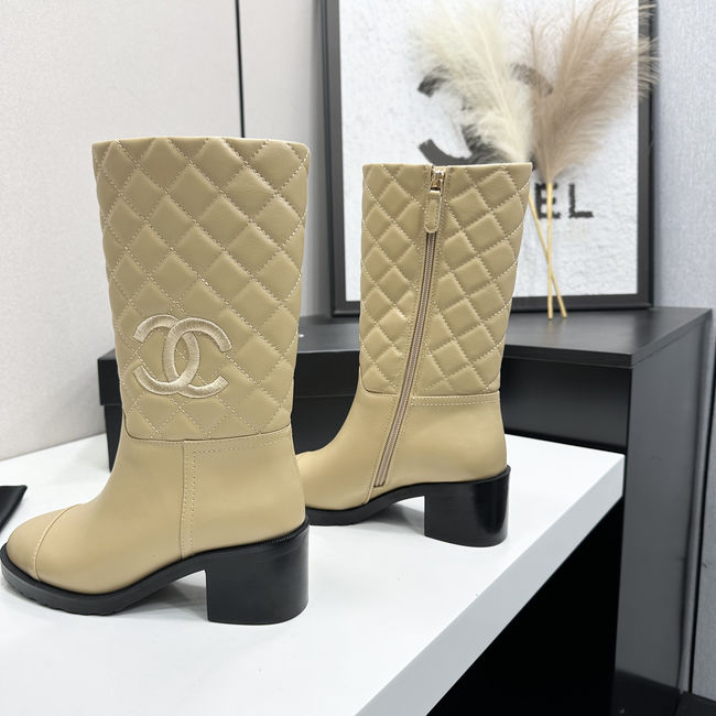 Chanel Mid-Calf Boots Shiny Calfskin 95409-1