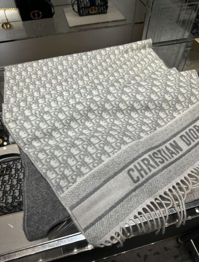 Dior Oblique Scarf Cashmere 9I093-2