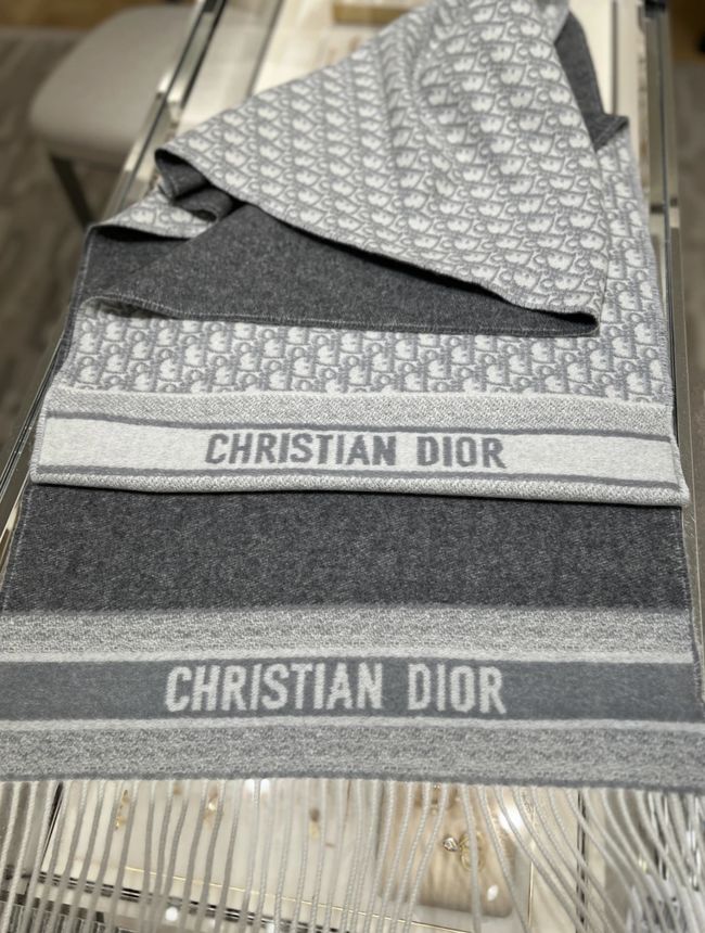 Dior Oblique Scarf Cashmere 9I093-2