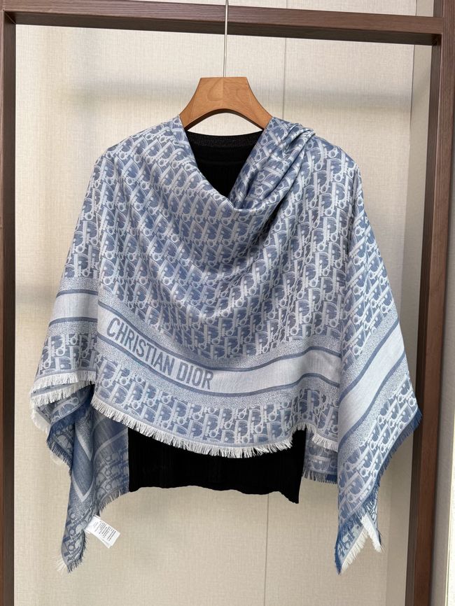 Dior Oblique Shawl Wool and Silk Jacquard I1058-8 Dior Oblique Shawl Wool and Silk Jacquard I1058-8