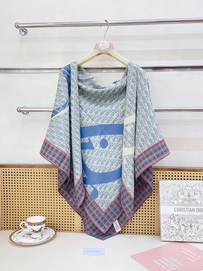 Dior Oblique Shawl Wool and Silk Jacquard I1060-2 Dior Oblique Shawl Wool and Silk Jacquard I1060-2