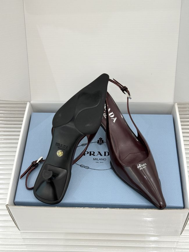 Prada Brushed leather slingback pumps 1I659O-4