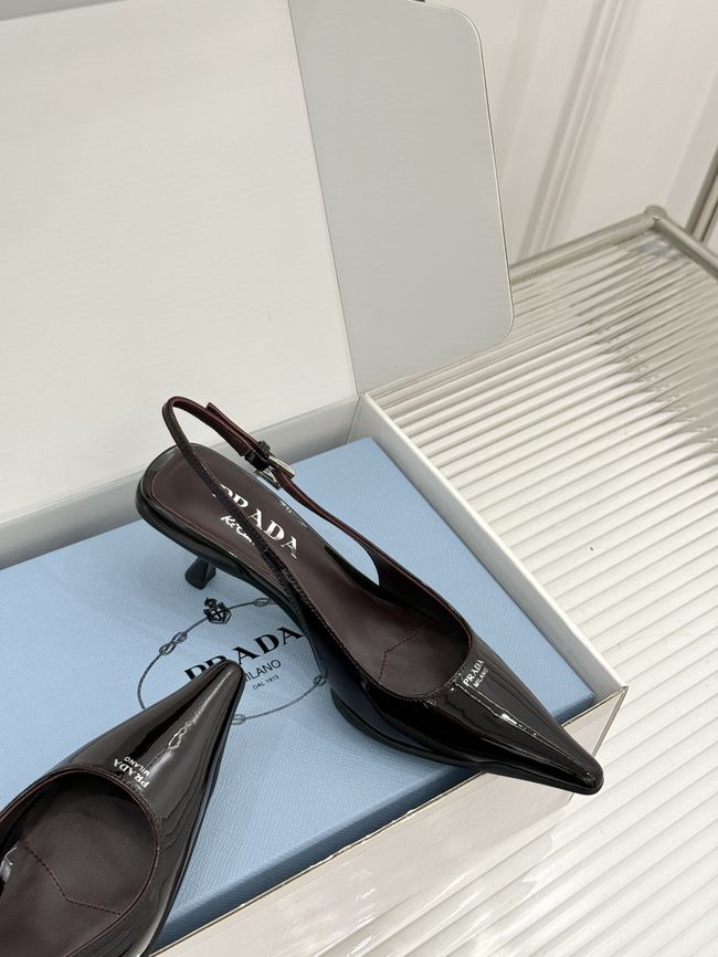Prada Brushed leather slingback pumps 1I659O-5