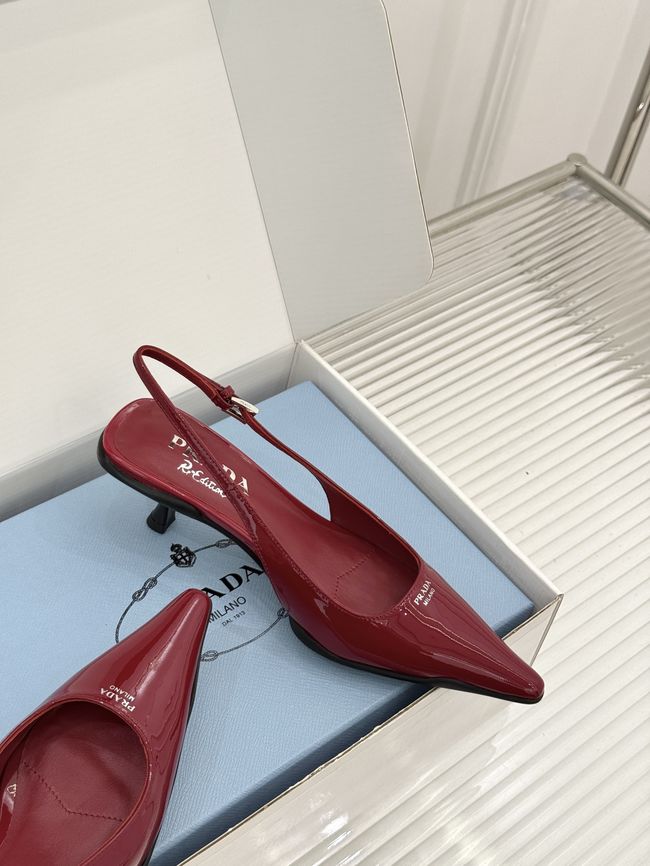 Prada Brushed leather slingback pumps 1I659O-7