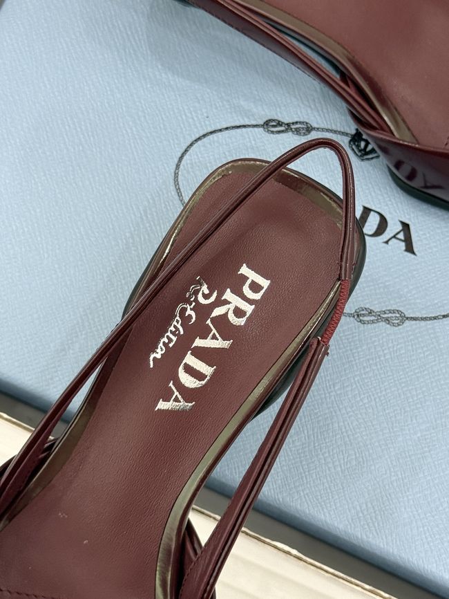 Prada Brushed leather slingback pumps 1I702O-7