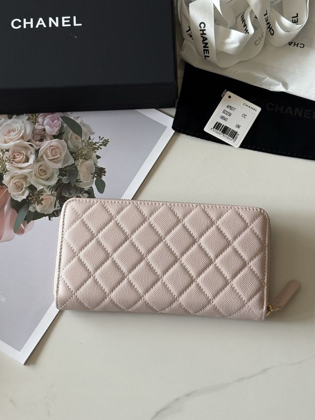 Chanel Classic Zipped Wallet AP5077 pink