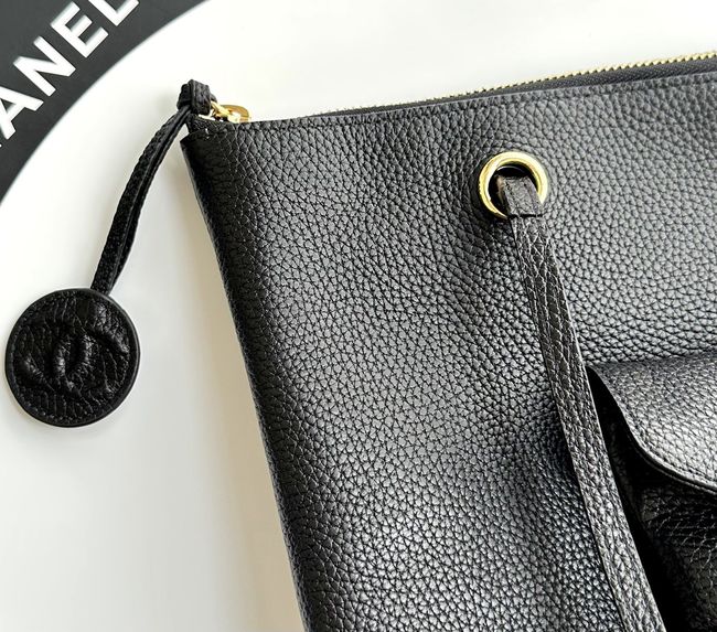 Chanel Shopping Bag Grained Calfskin AS6483 black