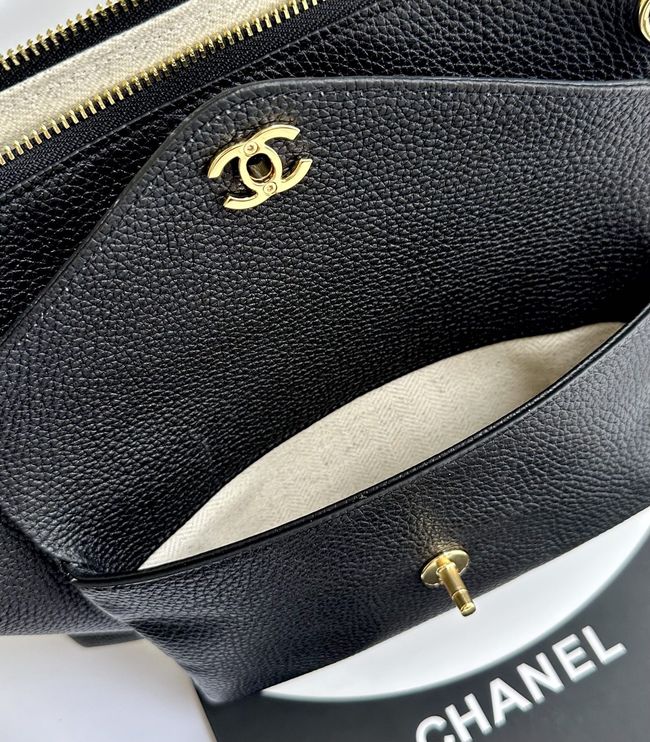 Chanel Shopping Bag Grained Calfskin AS6483 black