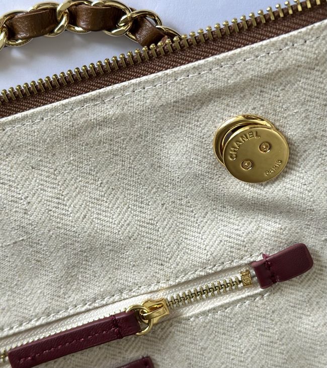 Chanel Shopping Bag Suede AS6483 tan Chanel Shopping Bag Suede AS6483 tan