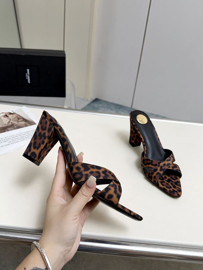 Saint Laurent mule sandals leather 7.5CM F6630-5