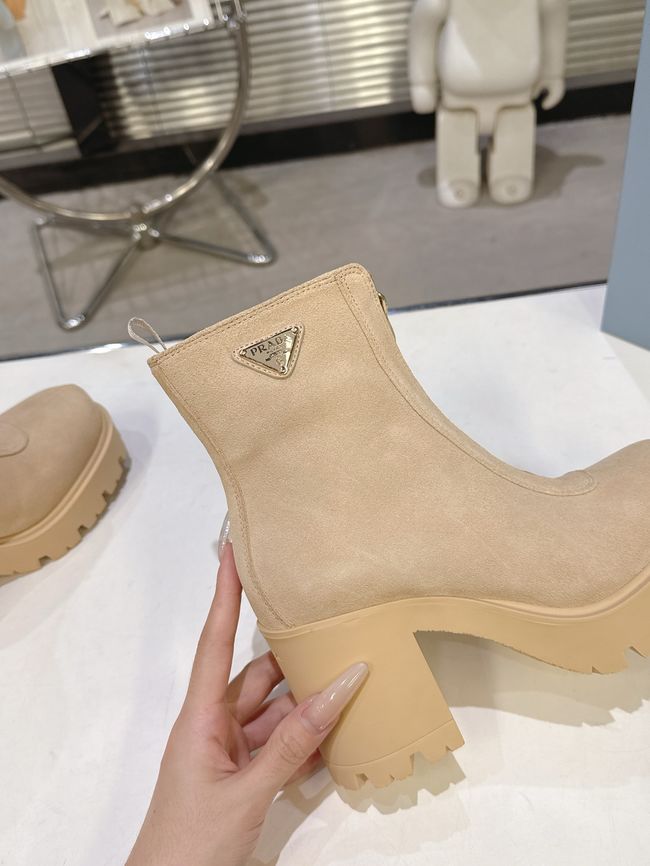 Prada Monolith brushed leather Chelsea boots G085-5