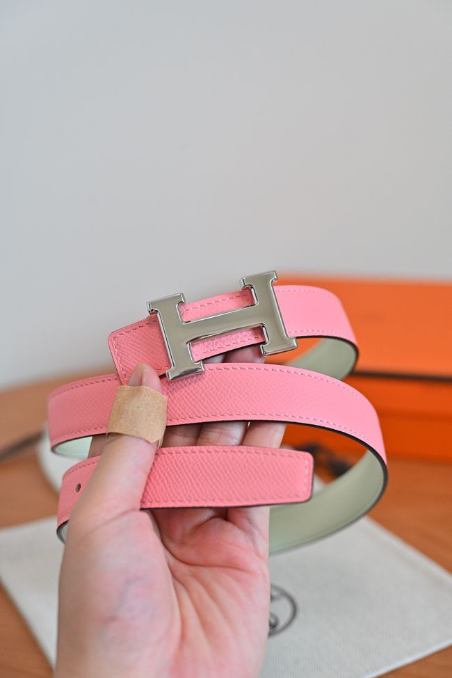 Hermes Constance buckle & double-sided leather belt 24mm H07457-2