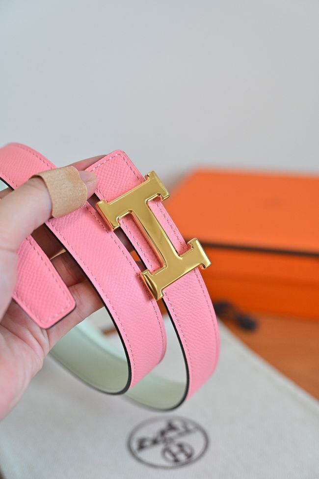 Hermes Constance buckle & double-sided leather belt 24mm H07457-2