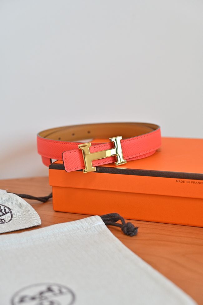Hermes Constance buckle & double-sided leather belt 24mm H07457-3