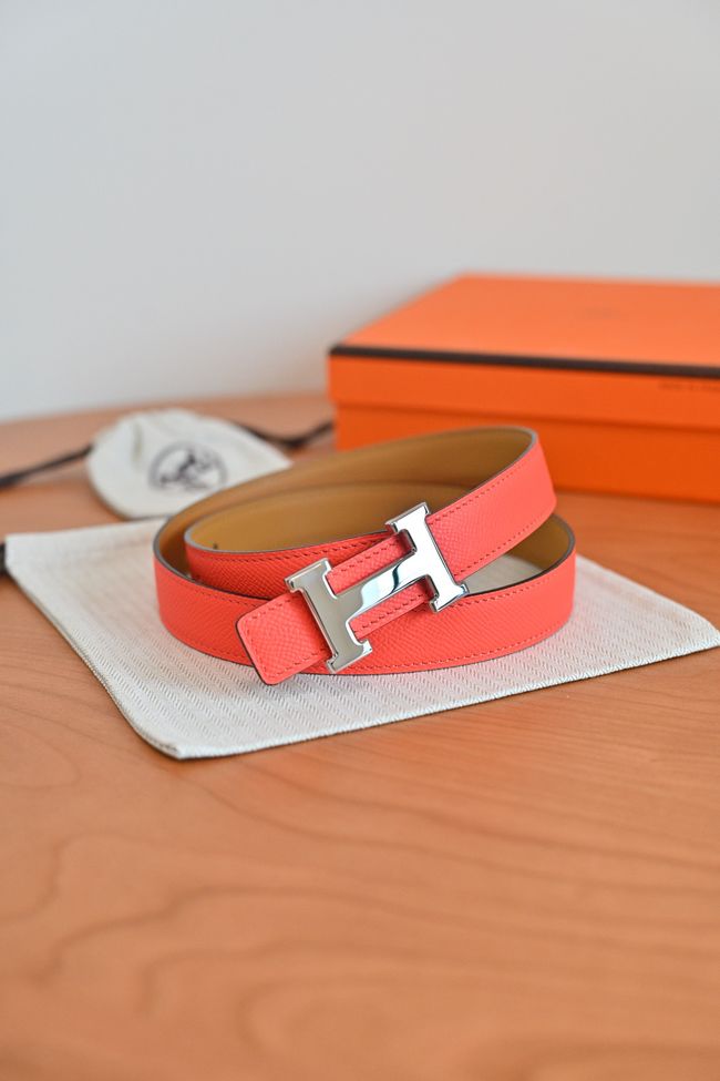 Hermes Constance buckle & double-sided leather belt 24mm H07457-3