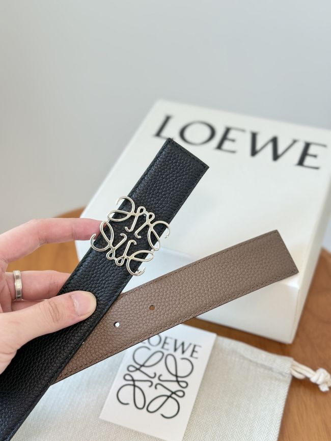 Loewe Cowhide Double-Sided Anagram Belt 35MM 26X03-10