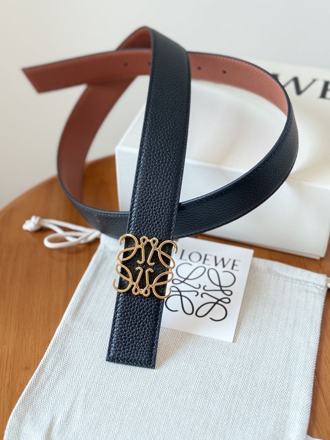 Loewe Cowhide Double-Sided Anagram Belt 35MM 26X03-3 Loewe Cowhide Double-Sided Anagram Belt 35MM 26X03-3