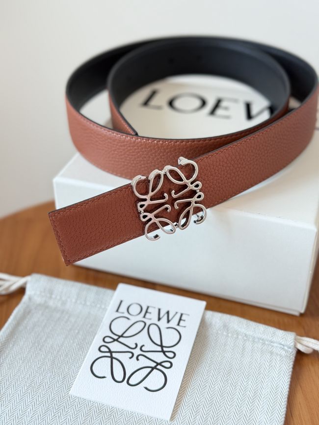 Loewe Cowhide Double-Sided Anagram Belt 35MM 26X03-4 Loewe Cowhide Double-Sided Anagram Belt 35MM 26X03-4