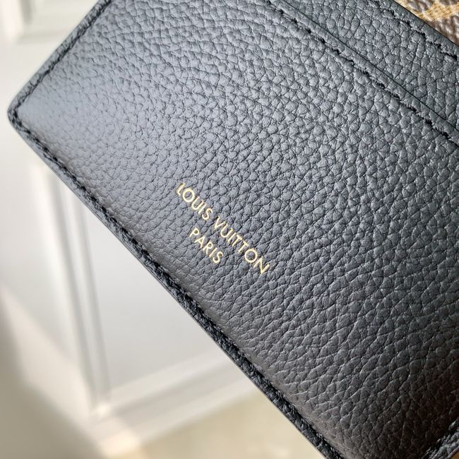 Louis Vuitton Double Card Holder Low Key M26815 black Louis Vuitton Double Card Holder Low Key M26815 black