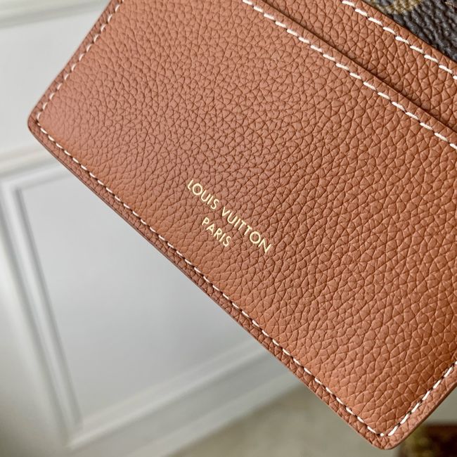 Louis Vuitton Double Card Holder Low Key M26815 tan Louis Vuitton Double Card Holder Low Key M26815 tan