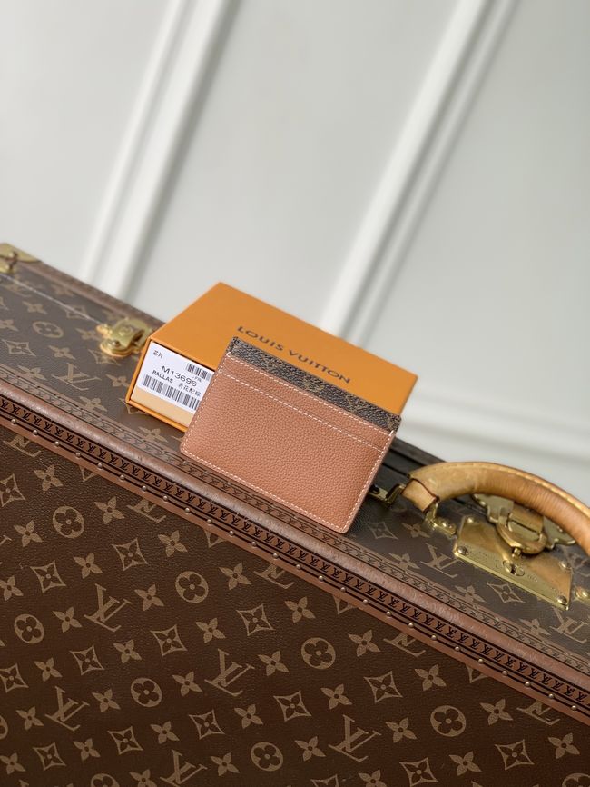 Louis Vuitton Double Card Holder Low Key M26815 tan Louis Vuitton Double Card Holder Low Key M26815 tan