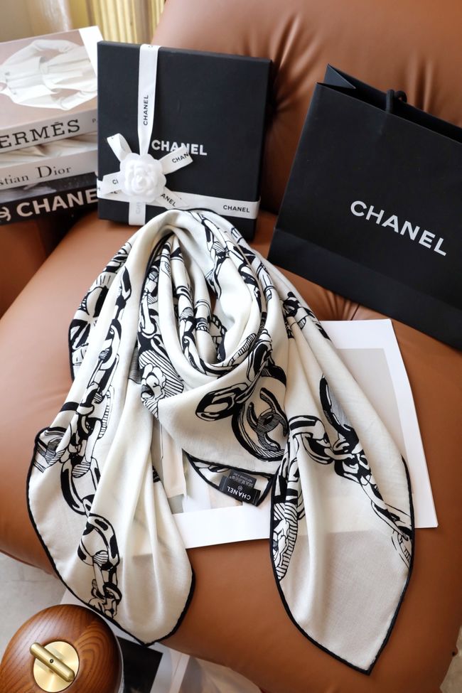 Chanel Wool and Silk Shawl AAC492-4 Chanel Wool and Silk Shawl AAC492-4