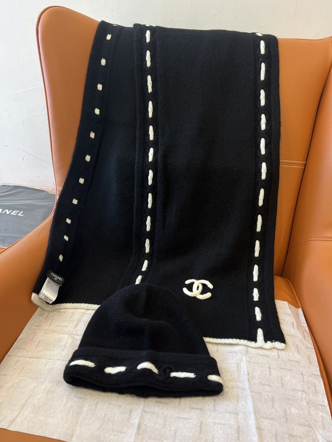 Chanel Cashmere Scarf&Hat AAC077-1 Chanel Cashmere Scarf&Hat AAC077-1