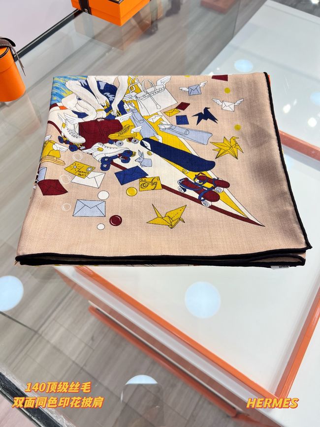Hermes cashmere Shawl H36123-2