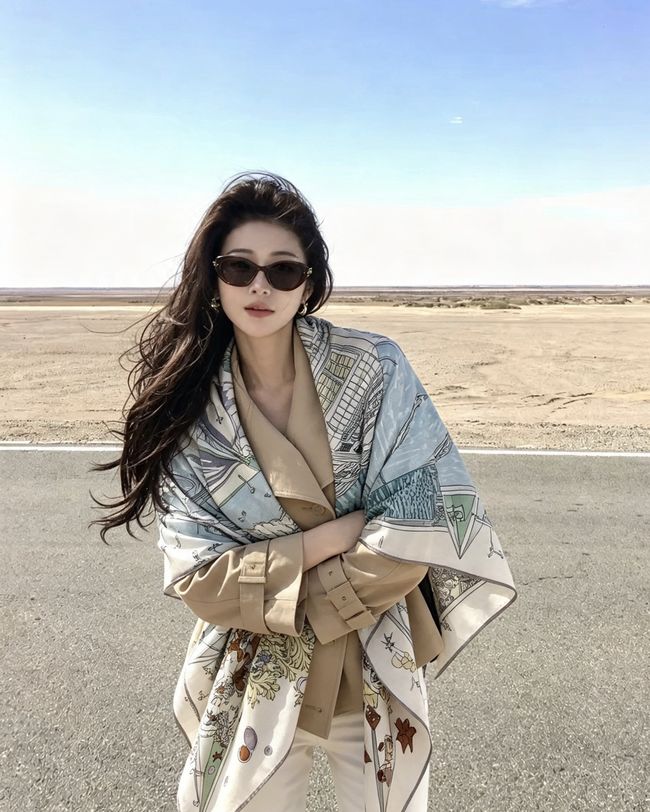 Hermes cashmere Shawl H36123-3
