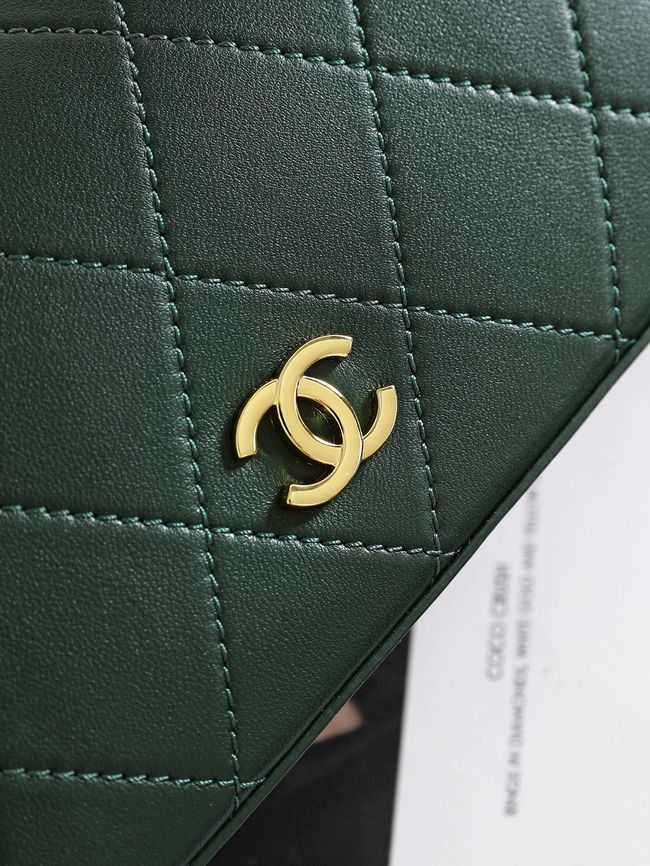 CHANEL Hobo Bag AS6640 green